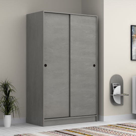Regio Δίφυλλη Ντουλάπα Συρόμενη 120x60x200cm Καρυδί Regio Δίφυλλη Ντουλάπα Συρόμενη 120x60x200cm Καρυδί