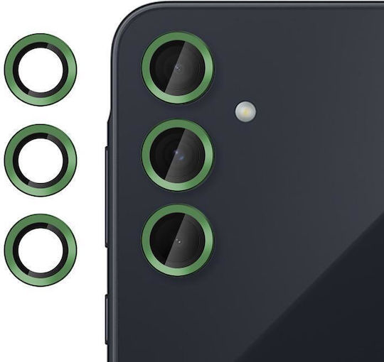 Camera Protection Tempered Glass Green for the Samsung Galaxy A55 5G
