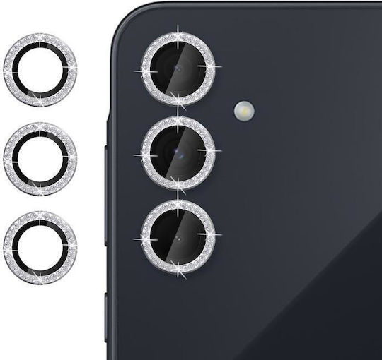 Camera Protection Tempered Glass Silver for the Samsung Galaxy A55 5G