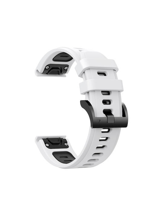 Garmin Instinct 22mm Two-Tone Sports Silicone Bracelet White+Black