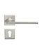 Ilavio Lever Middle Door with Rosette 2406 Pair Silver
