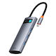 Baseus Metal Gleam 7in1 USB-C Docking Station μ...