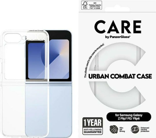 CARE by PanzerGlass Care Задна Корица Пластмаса / Силикон Прозрачен Galaxy Z Flip6