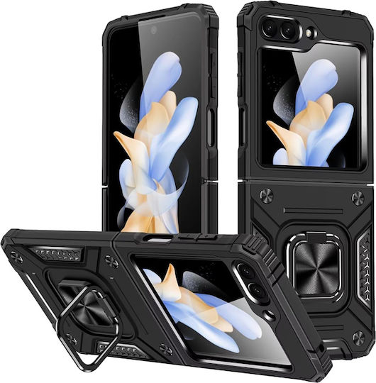 Orso Ringstand Back Cover Black (Galaxy Z Flip6 / Z Flip7 FE)