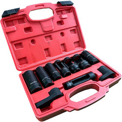 Set Chei Tubulare Senzor Lambda 10 Bucăți Gebo Tools Set Chei Tubulare Senzor Lambda 10 Bucăți Gebo Tools