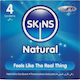 Skins Προφυλακτικά Premium 4τμχ Natural