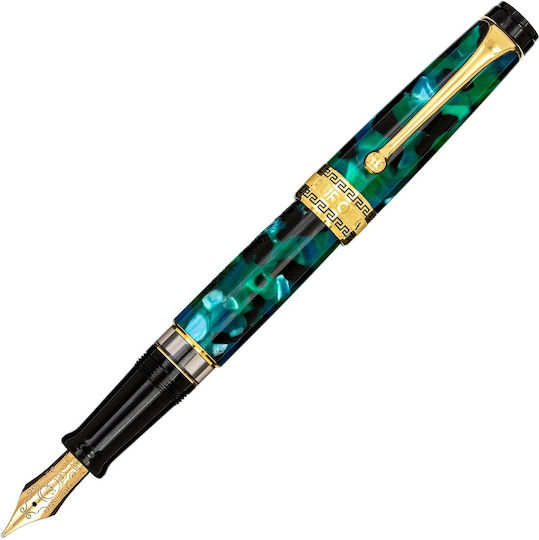 Aurora Optima Writing Pen Green with Blue Ink