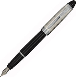 Aurora Ipsilon Fountain Pen Black Made of Steel...
