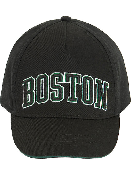 Cool Club Παιδικό Καπέλο Jockey Υφασμάτινο Boston Μαύρο