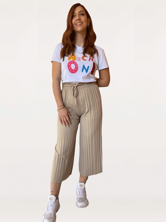 FN Fashion Women's Culottes Beige