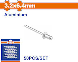 Wadfow Πрикрепителни елементи Алуминий M3.2x6.4мм 50бр