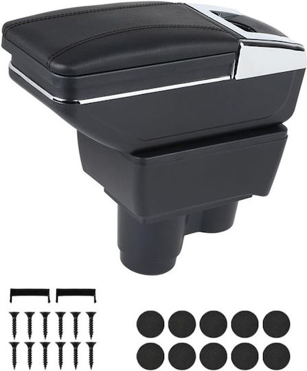 Car Armrest Dacia Duster 2 Ii 2017–2024 Synthetic Leather Black
