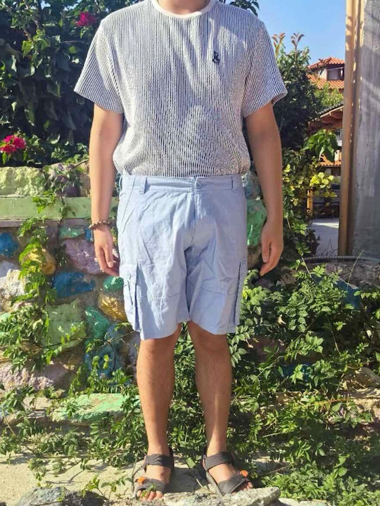 Ανδρική Βερμούδα Cargo Light Blue