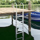 vidaXL 4 Steps Boat Ladder