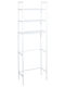 Keskor Boden Badezimmerregal Metallisch 47x25x152cm Weiß