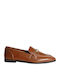Women's Moccasins in Tabac Brown Color