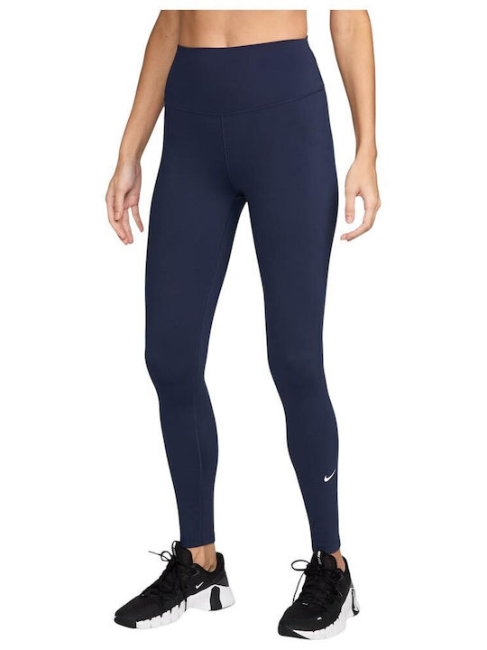 Nike Dri-Fit One Ausbildung Frauen Leggings Hochgeschnitten Blau