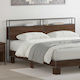 vidaXL Wooden Bed Headboard Brown Oak 180x98cm