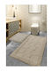 UnicUtil Antiderapant Set Covorașe de Baie De Bumbac 359CHL1564 Beige, Multicolor 2buc