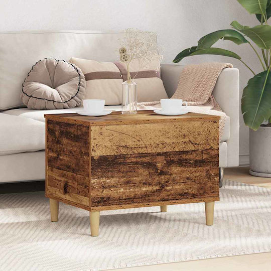 Square Central Wooden Coffee Table Brown M60xW44.5xH45cm