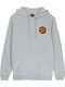 Chest Sweatshirt with Hood Gray