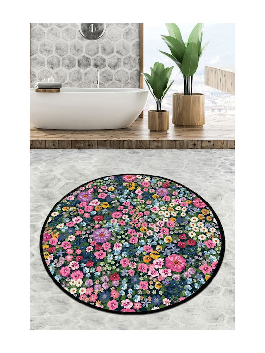 UnicUtil Antiderapant Covoraș de Baie Rotund 359CHL4595 Multicolor Φ80cm