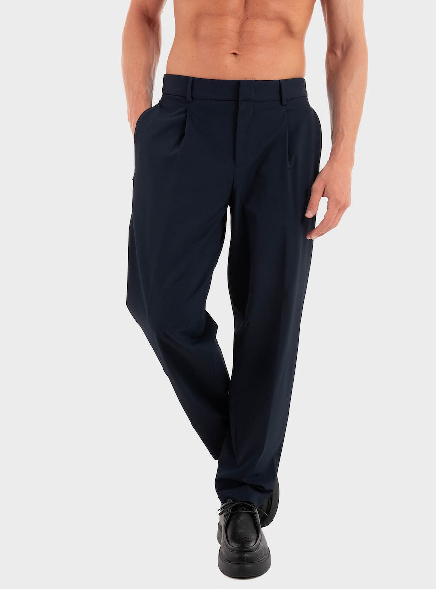 Pantalones BOSS Mix&Match Para Hombre - Corte Moderno, Color Open Blue478, Talla L, 95% Algodón, 5% Elastano