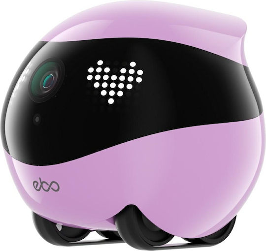 Enabot EBO Air 2 IP Companion Robot Κάμερα Wi-Fi Full HD+ 4MP Μπαταρίας με Αμφίδρομη Επικοινωνία Ροζ
