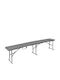 Bench Outdoor Metal Gray 183x28x43cm