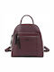 Geantă De Rucsac Din Piele Sintetică Burgundy
