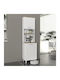 Potter 1 Floor Cabinet White, Rota Oak 53.4x39.6x196.1cm