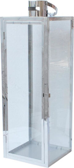 Atmosphera Laterne Metallisch Silber 22x22x65.5cm 1Stück