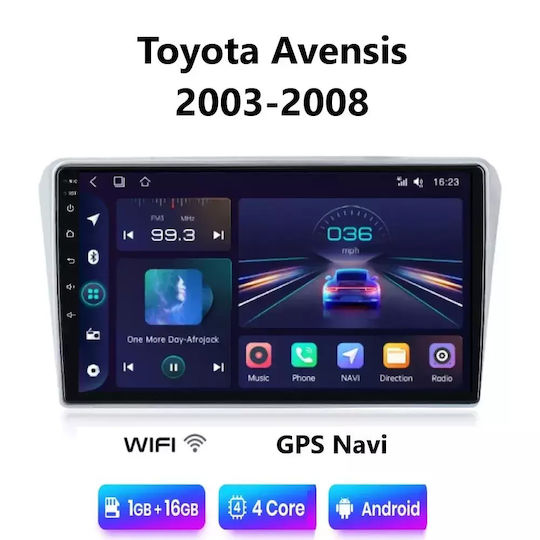Car Audio System for Toyota Avensis 2003-2008 (Bluetooth/USB/WiFi/GPS/Apple CarPlay/Android Auto) with 9" Touch Screen
