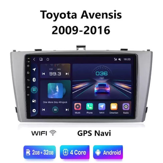 Car Audio System for Toyota Avensis 2009-2016 with Touch Screen 9" Bluetooth USB Wi-Fi GPS Apple CarPlay Android Auto