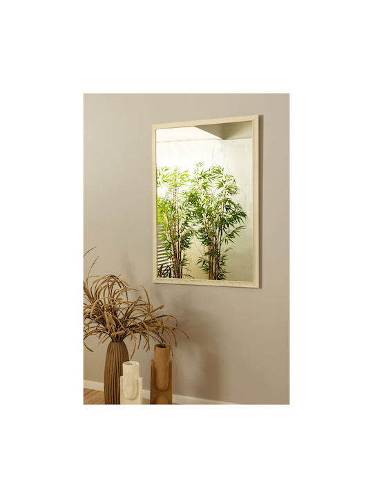 Liberta Organic Wandspiegel mit Beige Kunststoff Rahmen 95.4x65.4cm 4Stück