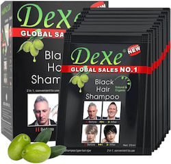 Dexe Hair Shampoo Шампоан за цвят Черно 10x25мл