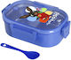 Ecolife Plastic Kids' Food Container 0.9lt Blue
