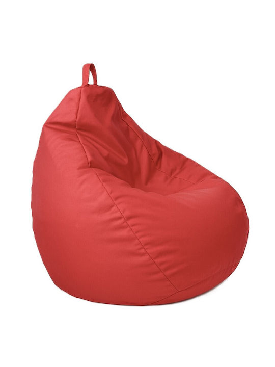 Pouf Pear Waterproof Musa Pear Red 70x70x80cm A...