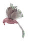 Kaemingk Katoikonhome Decorative Bird Foam Clip Glitter Pink-Grey 17 Cm