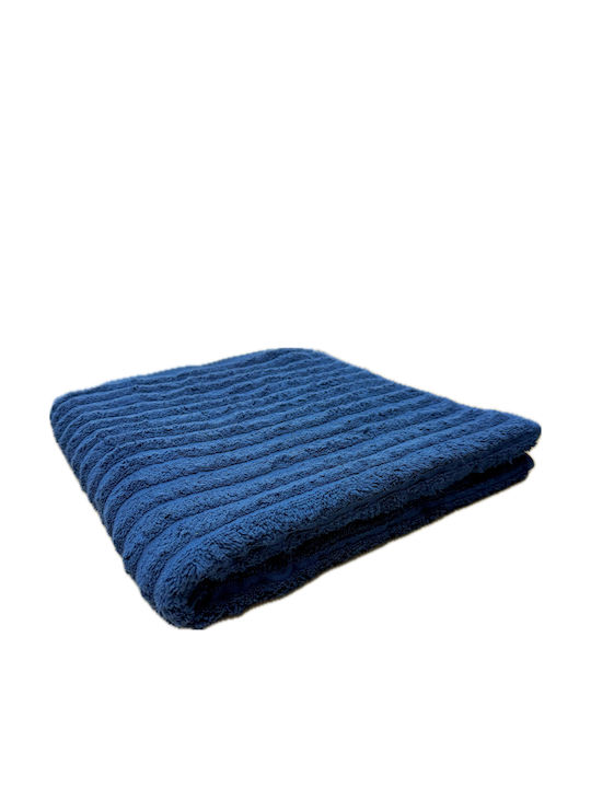 Badehandtuch 70x140εκ. Dark Blue Gewicht 560gr/m²