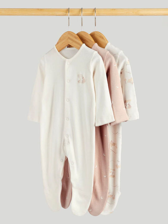 Mothercare Комплект Бебешко Боди Дълъг ръкав Многоцветен 3бр