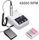 Elektrischer Nagelbohrer Maschine 45000 Umdrehungen/Minute Professionelle Nagelpflege Nagelbohrer 204-wh Eu