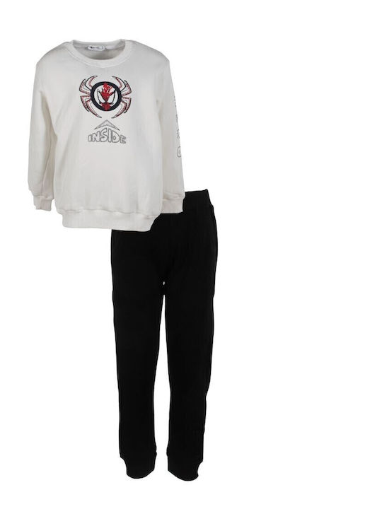 Nek Kids Wear Παιδικό Σετ Φόρμας Λευκό 2τμχ