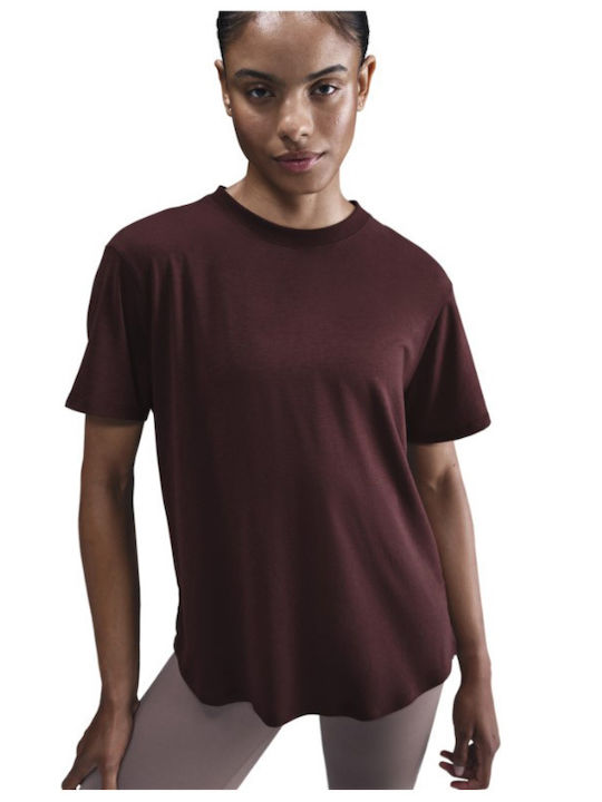 Nike One Relaxed Women's Blouse Short Sleeve Bu...