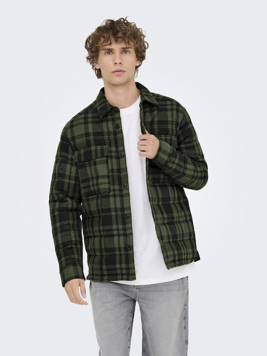 Only & Sons Μακρυμάνικo Overshirt σε Κανονική Γ...