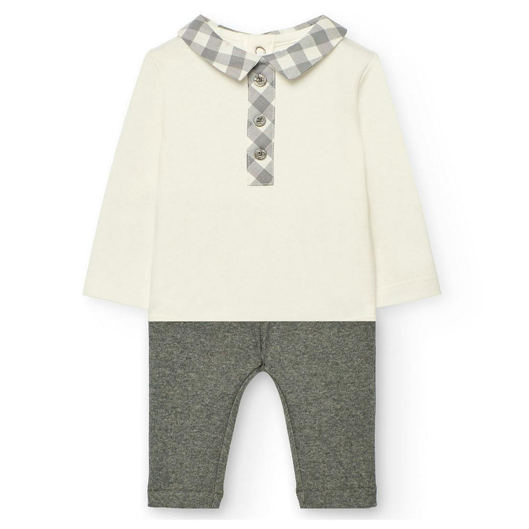 Boboli Kids' Set with Pants Winter 2pcs Gray Blouse 752082-8125