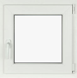 Ανοιγόμενο Παράθυρο PVC Π100xΥ100cm