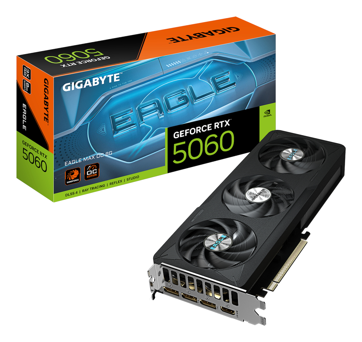 Gigabyte GeForce RTX 5060 8GB GDDR7 Eagle MAX OC Κάρτα Γραφικών