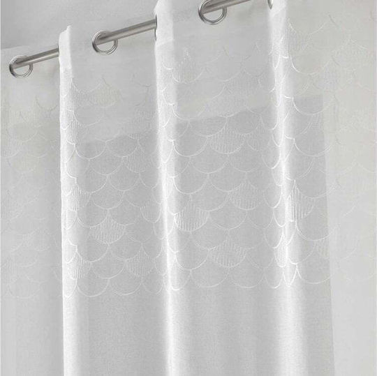 Douceur d'Intérieur Curtain with Grommet White 135x280cm