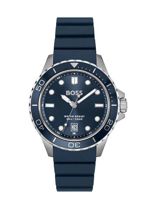 Boss Troper Мъжки Часовник 42mm На Батерия Син